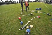 23 March 2008; A general view of hurley's and helmet's. Allianz National Hurling League, Division 1A, Round 5, Tipperary v Laois, Leahy Park, Cashel, Co. Tipperary. Picture credit; David Maher / SPORTSFILE