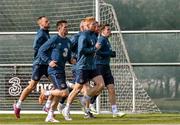 24 March 2015; Republic of Ireland players, including David Meyler, Robbie Keane, Paul McShane and Seamus Coleman in action during training. Gannon Park, Malahide, Co. Dublin. Picture credit: David Maher / SPORTSFILE