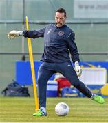 24 March 2015; Republic of Ireland's David Forde in action during training. Gannon Park, Malahide, Co. Dublin. Picture credit: David Maher / SPORTSFILE