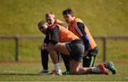 24 March 2015; Munster's Simon Zebo, Keith Earls and Felix Jones during squad training. Munster Rugby Squad Training. University of Limerick, Limerick. Picture credit: Diarmuid Greene / SPORTSFILE