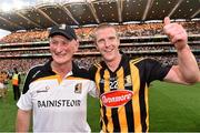 27 September 2014; Kilkenny manager Brian Cody and Henry Shefflin celebrate after the game. GAA Hurling All Ireland Senior Championship Final Replay, Kilkenny v Tipperary. Croke Park, Dublin. Picture credit: David Maher / SPORTSFILE