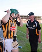 6 July 2013; &quot;Just go out and play&quot; Brian Cody speaks to Henry Shefflin moments before he is introduced as a Kilkenny substitute. GAA Hurling All-Ireland Senior Championship, Phase II, Kilkenny v Tipperary, Nowlan Park, Kilkenny. Picture credit: Ray McManus / SPORTSFILE