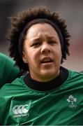 22 March 2015; Sophie Spence, Ireland. Women's Six Nations Rugby Championship, Scotland v Ireland. Broadwood Stadium, Clyde FC, Glasgow, Scotland. Picture credit: Stephen McCarthy / SPORTSFILE