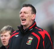 23 February 2008; Glentoran manager Alan McDonald. Carnegie Premier league, Newry City v Glentoran, The Showgrounds, Newry, Co. Down. Picture credit; Oliver McVeigh / SPORTSFILE