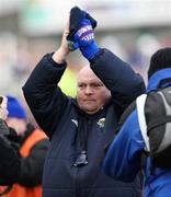29 March 2008; Linfield manager David Jeffrey applauds his side's supporters at the end of the game. JJB Sports Irish Cup semi-final, Cliftonville v Linfield, The Oval, Belfast. Picture credit; Oliver McVeigh / SPORTSFILE