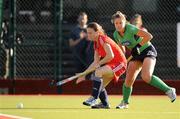 29 March 2008; Sarah Thomas, Great Britain, in action against Clare Parkhill, Ireland. Hockey International, Ireland v Great Britain, National Hockey Stadium, Belfield, Dublin. Picture credit; Paul Mohan / SPORTSFILE