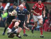 29 March 2008; Bernard Jackman, Leinster, in action with the ball. Magners League, Llanelli Scarlets v Leinster, Stradey Park, Llanelli, Wales. Picture credit: Steve Pope / SPORTSFILE