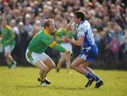30 March 2008; Damien Freeman, Monaghan, in action against Graham Geraghty, Meath. Allianz National Football League, Division 2, Round 5, Monaghan v Meath, St. Mary's GFC, Scotstown, Co. Monaghan. Picture credit; Paul Mohan / SPORTSFILE