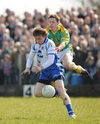 30 March 2008; Dessie Mone, Monaghan, in action against Stephen Bray, Meath. Allianz National Football League, Division 2, Round 5, Monaghan v Meath, St. Mary's GFC, Scotstown, Co. Monaghan. Picture credit; Paul Mohan / SPORTSFILE
