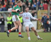 31 March 2008; Austin O'Malley, Mayo, in action against Michael Conway, Kildare. Allianz National Football League, Division 1, Round 5, Kildare v Mayo, St Conleth's Park, Newbridge, Co. Kildare. Picture credit: Brian Lawless / SPORTSFILE