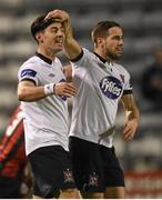 24 March 2015; Dundalk's Darren Meenan, celebrates after scoring his side's third goal with team-mate Richie Towel, left. SSE Airtricity League, Premier Division, Bohemians v Dundalk. Dalymount Park, Dublin. Picture credit: Pat Murphy / SPORTSFILE
