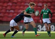 22 March 2015; Jenny Murphy, Ireland, is tackled by Gillian Inglis, Scotland. Women's Six Nations Rugby Championship, Scotland v Ireland. Broadwood Stadium, Clyde FC, Glasgow, Scotland. Picture credit: Stephen McCarthy / SPORTSFILE