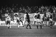 16 October 1991; Poland players celebrate their side's goal. UEFA Euro 1992 qualifying Group 7 match, Poland v Republic of Ireland, Stadion Miejski, Poznan, Poland. Picture credit: Ray McManus / SPORTSFILE