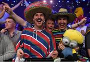 26 March 2015; Darts fans at the 3Arena, Dublin, during the Betway Premier League Darts event. Picture credit: Stephen McCarthy / SPORTSFILE