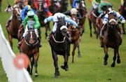 30 March 2008; Crooked Throw, right, with Willie Lee up, on their way to winning the Ladbrokes.com Irish Lincolnshire from Vaqueras, Emmet McNamara up. The Curragh Racecourse, Co. Kildare. Picture credit; Ray McManus / SPORTSFILE