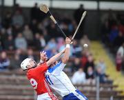 30 March 2008; Dan Shanahan, Waterford, in action against Lee Desmond, Cork. Allianz National Hurling League, Division 1A, Play Off, Waterford v Cork, Walsh Park, Waterford. Picture credit: Matt Browne / SPORTSFILE