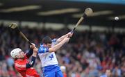30 March 2008; Brian Phelan, Waterford, in action against Tadhg McCarthy, Cork. Allianz National Hurling League, Division 1A, Play Off, Waterford v Cork, Walsh Park, Waterford. Picture credit: Matt Browne / SPORTSFILE