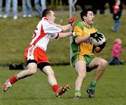 30 March 2008; Rory Kavanagh, Donegal, in action against Niall Gormley, Tyrone. Allianz National Football League, Round 5, Tyrone v Donegal, Edendork, Co Tyrone. Picture credit; Michael Cullen / SPORTSFILE