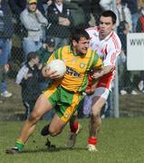 30 March 2008; Frank McGlynn, Donegal, in action against Brian Roper, Tyrone. Allianz National Football League, Division 1, Round 5, Tyrone v Donegal, Edendork, Co Tyrone. Picture credit; Michael Cullen / SPORTSFILE