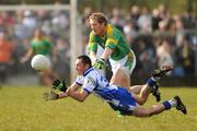 30 March 2008; Stephen Gollogly, Monaghan, in action against Graham Geraghty, Meath. Allianz National Football League, Division 2, Round 5, Monaghan v Meath, St. Mary's GFC, Scotstown, Co. Monaghan. Picture credit; Paul Mohan / SPORTSFILE