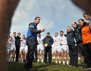31 March 2008; Kildare manager Kieran McGeeney speaks to his players before the match. Allianz National Football League, Division 1, Round 5, Kildare v Mayo, St Conleth's Park, Newbridge, Co. Kildare. Picture credit: Brian Lawless / SPORTSFILE