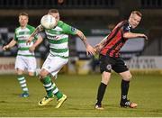 27 March 2015; Gary McCabe, Shamrock Rovers, in action against Lorcan Fitzgerald, Bohemians. SSE Airtricity League Premier Division, Shamrock Rovers v Bohemians. Tallaght Stadium, Tallaght, Co. Dublin. Picture credit: David Maher / SPORTSFILE