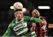 27 March 2015; Michael Drennan, Shamrock Rovers, in action against Roberto Lopes, Bohemians. SSE Airtricity League Premier Division, Shamrock Rovers v Bohemians. Tallaght Stadium, Tallaght, Co. Dublin. Picture credit: David Maher / SPORTSFILE