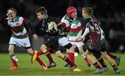 27 March 2015; Action from the Bank of Ireland half-time mini games featuring De La Salle Palmerston FC v Bective Rangers RFC. Guinness PRO12, Round 18, Leinster v Glasgow Warriors. RDS, Ballsbridge, Dublin. Picture credit: Matt Browne / SPORTSFILE