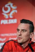 28 March 2015; Poland's Arkadiusz Milik during a press conference. Marker Hotel, Dublin. Picture credit: David Maher / SPORTSFILE