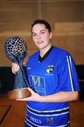30 March 2008; Team Montonette Hotel Cork captain Marie Breen with the trophy after the match. Basketball Ireland’s Women’s SuperLeague Final, Team Montonette Hotel Cork v DCU Mercy, University of Limerick, Limerick. Picture credit: Stephen McCarthy / SPORTSFILE