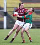 6 April, 2008; Barry Cullinane, Galway, in action against Ronan McGarrity, Mayo. Allianz National Football League, Division 1, Round 6, Mayo v Galway, Castlebar, Co. Mayo. Picture credit: Oliver McVeigh / SPORTSFILE