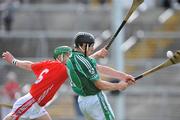 6 April 2008; Ollie Moran, Limerick, in action against Eoin Cadogan, Cork. Allianz National Hurling League, Quarter-Final, Limerick v Cork, The Gaelic Grounds, Limerick. Picture credit: David Maher / SPORTSFILE