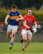15 March 2015; Bevan Duffy, Louth, in action against Stephen O'Brien, Tipperary. Allianz Football League, Division 3, Round 5, Louth v Tipperary, Gaelic Grounds, Drogheda, Co. Louth. Picture credit: Brendan Moran / SPORTSFILE