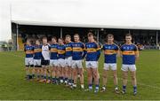 15 March 2015; The Tipperary team stand for the national anthem before the game. Allianz Football League, Division 3, Round 5, Louth v Tipperary, Gaelic Grounds, Drogheda, Co. Louth. Picture credit: Brendan Moran / SPORTSFILE