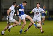 28 March 2015; Colm Begley, Laois, in action against Fergal Conway, left, and Emmet Bolton, Kildare. Allianz Football League, Division 2, Round 6, Laois v Kildare. O'Moore Park, Portlaoise, Co. Laois. Picture credit: Piaras Ó Mídheach / SPORTSFILE