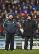 29 March 2015; Kerry manager Eamonn Fitzmaurice and selector Mikey Sheehy, right. Allianz Football League, Division 1, Round 6, Kerry v Monaghan. Austin Stack Park, Tralee, Co. Kerry. Picture credit: Stephen McCarthy / SPORTSFILE
