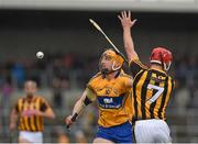 29 March 2015; John Conlon, Clare, in action against Cillian Buckley, Kilkenny. Allianz Hurling League, Division 1A, Relegation Play-off, Kilkenny v Clare. Nowlan Park, Kilkenny. Picture credit: Ray McManus / SPORTSFILE
