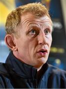 29 March 2015; Leinster forwards coach Leo Cullen during a press conference. Leinster Rugby Headquarters, UCD, Belfield, Dublin. Picture credit: Ramsey Cardy / SPORTSFILE