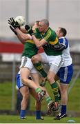 29 March 2015; Kieran Donaghy, right, and Tommy Walsh, Kerry, in action against Vinny Corey, right, and Drew Wylie, Monaghan. Allianz Football League, Division 1, Round 6, Kerry v Monaghan. Austin Stack Park, Tralee, Co. Kerry. Picture credit: Stephen McCarthy / SPORTSFILE