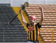 29 March 2015; Kilkenny's Cillian Buckley, who scored the last and winning point, celebrates as the referee blows the final whistle. Allianz Hurling League, Division 1A, Relegation Play-off, Kilkenny v Clare. Nowlan Park, Kilkenny. Picture credit: Ray McManus / SPORTSFILE