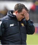 29 March 2015; The Clare manager Davy Fitzgerald leaves the field after the game. Allianz Hurling League, Division 1A, Relegation Play-off, Kilkenny v Clare. Nowlan Park, Kilkenny. Picture credit: Ray McManus / SPORTSFILE