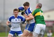 29 March 2015; Darren Hughes, Monaghan, in action against Kieran Donaghy, Kerry. Allianz Football League, Division 1, Round 6, Kerry v Monaghan. Austin Stack Park, Tralee, Co. Kerry. Picture credit: Stephen McCarthy / SPORTSFILE