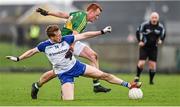 29 March 2015; Kieran Hughes, Monaghan, in action against Johnny Buckley, Kerry. Allianz Football League, Division 1, Round 6, Kerry v Monaghan. Austin Stack Park, Tralee, Co. Kerry. Picture credit: Stephen McCarthy / SPORTSFILE