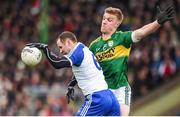 29 March 2015; Vinny Corey, Monaghan, in action against Tommy Walsh, Kerry. Allianz Football League, Division 1, Round 6, Kerry v Monaghan. Austin Stack Park, Tralee, Co. Kerry. Picture credit: Stephen McCarthy / SPORTSFILE