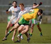 29 March 2015; Odhran MacNiallais, Donegal, in action against Peter Harte, Tyrone. Allianz Football League, Division 1, Round 6, Donegal v Tyrone. MacCumhail Park, Ballybofey, Co. Donegal. Picture credit: Oliver McVeigh / SPORTSFILE
