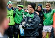 29 March 2015; Limerick manager John Brudair speaks to his players after victory over Clare. Allianz Football League, Division 3, Round 6, Limerick v Clare. Newcastlewest, Co. Limerick. Picture credit: Diarmuid Greene / SPORTSFILE