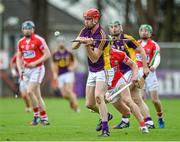 29 March 2015; Daithi Waters, Wexford, in action against Cork. Allianz Hurling League, Division 1, Quarter-Final, Cork v Wexford. Páirc Uí Rinn, Cork. Picture credit: Matt Browne / SPORTSFILE
