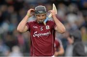 29 March 2015; Galway captain David Collins reacts to the final whistle. Allianz Hurling League, Division 1, Quarter-Final, Waterford v Galway. Walsh Park, Waterford. Picture credit: Piaras Ó Mídheach / SPORTSFILE