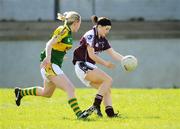 6 April 2008; Sinead Burke, Galway, in action against Mairead Finnegan, Kerry. Suzuki Ladies National Football League Division 1 semi-final, Kerry v Galway, Cooraclare, Co. Clare. Photo by Sportsfile