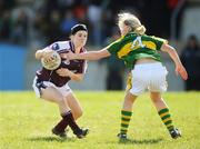 6 April 2008; Sinead Burke, Galway, in action against Mairead Finnegan, Kerry. Suzuki Ladies National Football League Division 1 semi-final, Kerry v Galway, Cooraclare, Co. Clare. Photo by Sportsfile